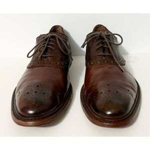 Johnston & Murphy Mens Leather Dress Shoes, Brown, Size 10.5